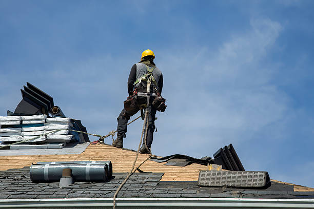 Professional Roofing technician working in Irvine, PA
